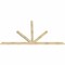 Ekena Millwork Saratoga Rough Sawn Timber Gable Bracket, Douglas Fir, 108"W x 58"H x 2"D x 4"F, 13/12 Pitch GBW108X58X0204SAR00RDF - alternate 2